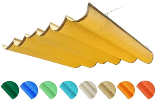 Einziehbar Welle Sonnenschutzsegel, Draussen Wasserdicht Pergola Überdachung Schattenabdeckung, UV-beständig Sonnenschutz Segelschirm Für Garten Wintergarten Terrasse