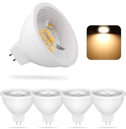 BVCL GU5.3 MR16 LED 7W, lampade dimmerabili, sostituisce lampade alogene da 50W, 650lm AC/DC 190-260V Senza sfarfallio, lampadine Spot LED MR16, 5er Pack (Color : Warm White 3000K)