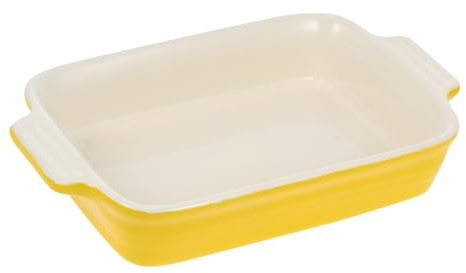 CIYODO Pirofila in Ceramica per Formaggi, Teglia da Forno Doppio Manico, Adatta a Microonde e Forno, per Cucina e Famiglia