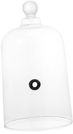 MAGICLULU Couvercle Alimentaire en Verre Blanc Simple pour Pain et Gâteau
