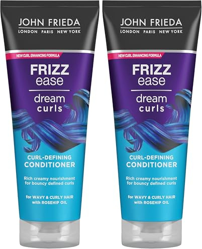 John Frieda Frizz Ease Traumlocken Spülung/Conditioner definiert und verstärkt Locken für widerspenstiges Haar, 250 ml (Packung mit 2)