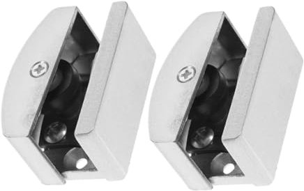 Gadpiparty 2pcs Adjustable Bottom Door Guide Track Stopper for Shower Sliding Door Replacement Parts for Bathroom Hardware