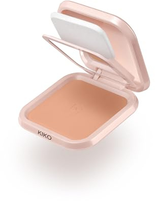 KIKO Milano Skin Lover Refining Face Powder Foundation 08, Fondotinta Idratante Compatto In Polvere Uniformante