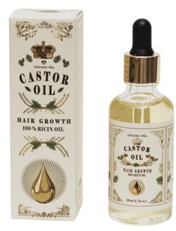 Castor Oil for Hair Growth, 100% Pure Ricin Oil with Dropper, 1.7 fl oz, 50ml