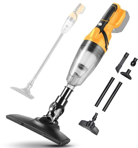 Handheld Cordless Vacuum Cleaner, Handheld Vacuum Cleaner Compatible With Dewalt 20v, Portable Rechargeable Mini Vacuum For Home Car Carpet Stairs Pet Hair Cleaning And Couch (No Batteries Included)