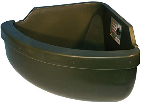 Eck-Futtertrog incl. Beißkante, Kunststoff