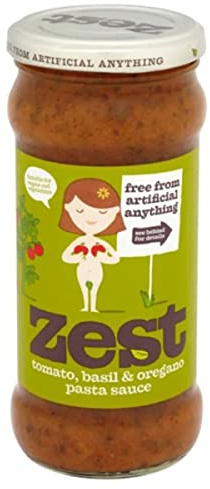 Zest tomat basilika & Oregano pastasås - 340 g (fodral 6)