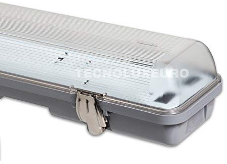 TECNOLUX EURO Pantalla Estanca para 2 tubos Doble LED 120cm G13 14328