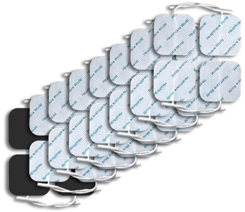 Zehn-Elektroden-Pads, 5 x 5 cm, selbstklebende Elektroden (32 Stück), kompatibel mit Neurotrac-, Tenscare-, Auvon-, Babi- und Elle-Zehngeräten