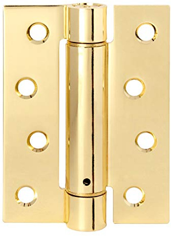 Excel DH469 4 Single Action Spring Hinge, Polished Brass