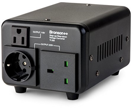 Bronson++ TI 200 - Transformateur 110 Volts Convertisseur USA Toroïdal 200 Watts - Entrée/Sortie 220V/110V Réversible Bronson 200W