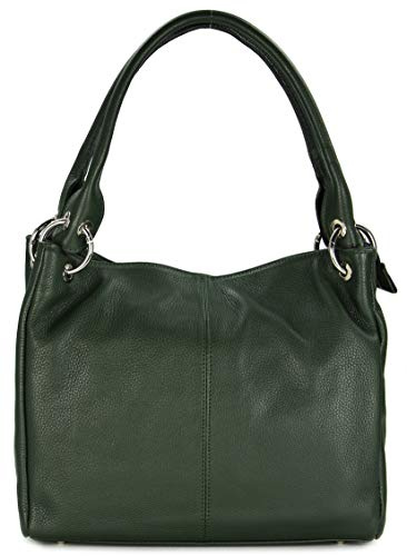 Belli italienische Leder Schultertasche Damentasche Handtasche Shopper Lilly - 33x28x14 cm (B x H x T)