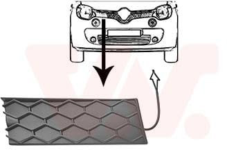 VAN WEZEL 4368512 Griglia radiatore