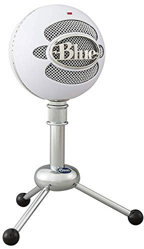 Blue Snowball iCE Plug 'n Play - Micrófono USB para grabación, podcasting, transmisión, Twitch Game, Voiceover, YouTube Videos en PC y Mac, color blanco