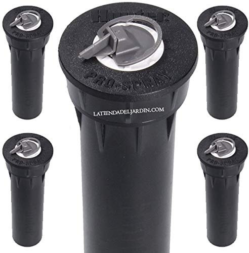 5 stück Hunter Pro Spray-04 Gartenbewässerungsverteiler, Höhe 10 cm, ohne Bewässerungsdüse, Schwarz