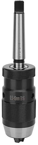 Estink Mandrino Autoserrante Senza Chiave Professionale 0.5-16mm - Con Cono Morse MT2, per Trapani a Colonna/Fresatrici/Torni, Sgancio Rapido con Bloccaggio Automatico