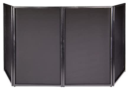 BoomToneDJ, DJ Facade Black, façade pour régie, façade noire, système facile à monter, lycras inclus