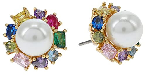 Kate Spade New York Candy Shop Pearl Halo Studs (Multi)