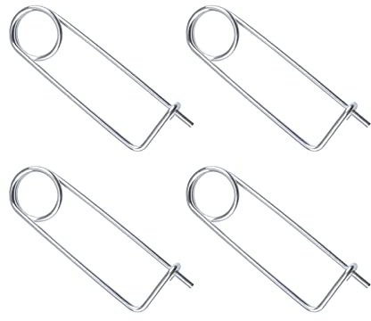 INCREWAY 4pcs perno di bloccaggio dell'albero, perno dell'accoppiatore di sicurezza del perno della serratura del filo M2* 75, perni di sicurezza della Cotter di forma della spilla d'acciaio