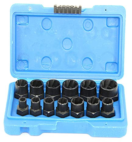 INPETS 13 stücke 3 / 8in. Antrieb Twist Socket Set Rad Sicherungsmutter Remover Hohe Bolzenmuttern Extraktor Set 6-19mm