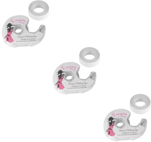 EXCEART Lot de 3 Rubans Adhésifs Double Face pour Soutiens- Et Lingerie (2 Pièces X 3)