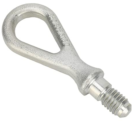 Akozon Gancho de Ojo de Enganche de Remolque para Remolque 8E0805616D Varilla Roscada Hierro Plateado Reemplazo para Ganchos de Remolque Cabriolet A4 8H