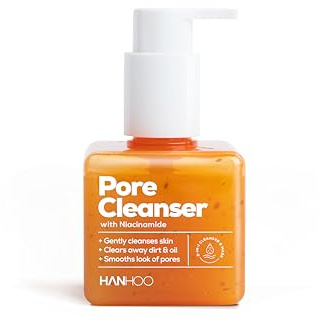 Hanhoo Pore Cleanser with Niacinamide, 6.76 Fl. Oz., 2-in-1 Facial Cleanser and Mask, with Niacinamide and Salicylic Acid, Clears Clogged Pores, Makeup-Remover, Exfoliating Face Wash, Korean Skincare