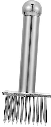 TOPBATHY 1pezzi Batticarne in Acciaio Inox Ago per Ammorbidire Carne Strumento da Cucina per Bistecche Maiale e Pollame Forniture per Cucina Utensile Pratico