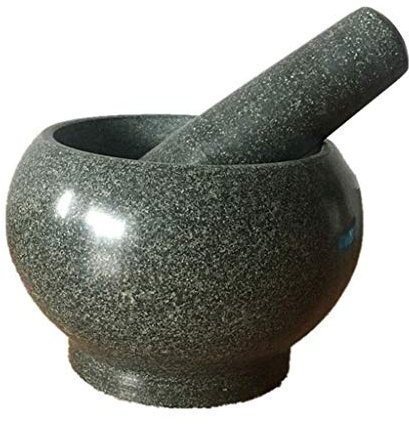 Ensemble de mortier et Pilon Mortier et Pilon Bluestone Masher Mortier et Pilon Mortier et Pilon en Pierre Mortier et Pilon Broyeur en Pierre pour Ces, assaisonnements, pâtes,