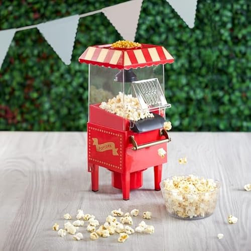 Popcorn Maker Popcorn Machine Fast Hot Air Popcorn Maker Healthy for Kids and Movie Nights Christmas Party New Year Party