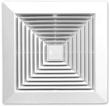 A2ZWORLD Ventilador de extracción para baño de pared o techo, 300x300mm, agujero 250x250mm, profundidad 150mm, 30W 230V 50Hz, 220m³/h 35dB.