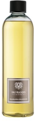 Dr. Vranjes - Leather Oud Refill 500 ml + Doppelpack Weiße Stäbchen – Nachfüllung für Raumduft-Diffuser, Luxuriöser Duft, Made in Italy, Leder, Holz, Oud, Bergamotte, Sandelholz