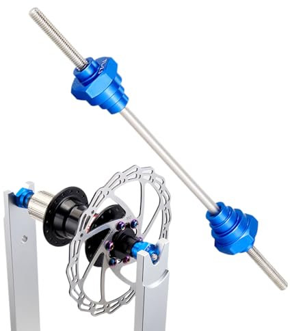 Générique Wheel Truing Stand, Professional Thru Axle Adapter, 7.87x0.2in Precision Cycling Maintenance Tool, Repair Equipment, Wheels Balancing Standing for Beginners, Home Workshops