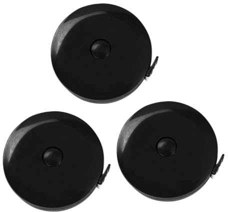LIFKOME 3 piezas Cinta Métrica Retráctil con Regla Redonda Mini Flexible para Medición Corporal y Costura Práctica y Duradera para Tiendas de Ropa y Manualidades