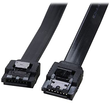 QSBVSO 6 Pollici 6 GB/s SATA3. Seriale Dati ATA. Cavo con Chiusura a Scomparsa Compatible with Pc Computer Portatile Sata 3.0 sataiii 6 Gbps. Disco Fisso Disco del Disco Rigido/Ssd- Scheggia(Svart)