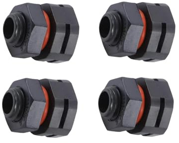 Lot de 4 vis d'aération étanches à la poussière IP68 - Réducteur de pression M12 x 1,5 - Bouchon de reniflard d'éclairage pour contrôle de l'humidité et de la pression - Vis de ventilation pour