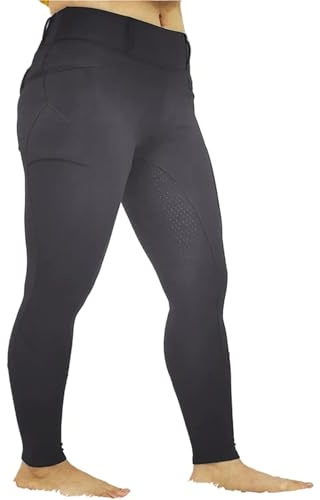 RUWLFE Pantaloni Sportivi da Equitazione Invernali Donna, Leggings equestri, Pantaloni alla Zuava per Donna(M)
