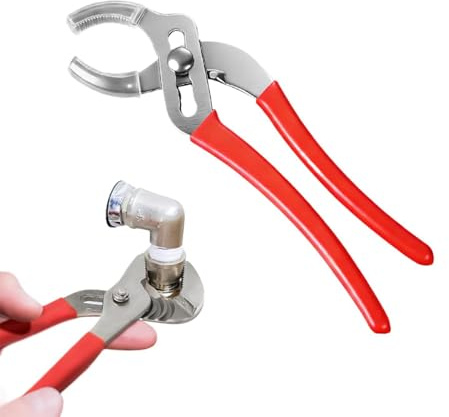 Pinzas para bomba de agua,Apertura Ancha Multiusos en Acero | Llave de fontanero con articulación ranurada | Para válvulas, tuercas, instalaciones de hogar, baño,