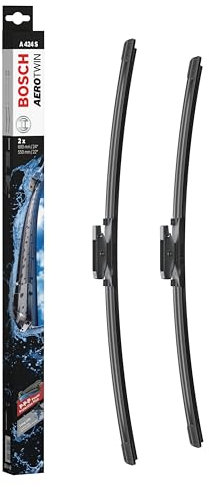 Bosch Balais d'Essuie–Glace Plats Aerotwin A424S, Longueur: 600mm/550mm – 1 Paire de Balais avant
