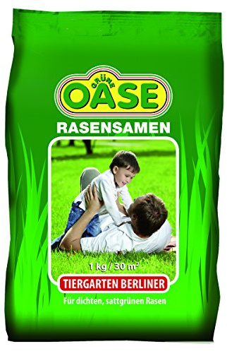 Grüne Oase Rasensamen GO-100 Tiergarten Berliner 1 kg, grün