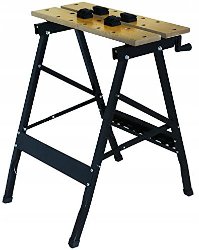 DREL WERKBANK WERKTISCH EINKLAPPBAR EINSTELLBAR 610x320x18 mm MDF WERSTATTTISCH WERKSTATTBANK GARAGENTISCH SPANNTISCH TISCH WERKSPANNTISCH WERKSTATTSPANNTISCH SKALA WINKELMESSER