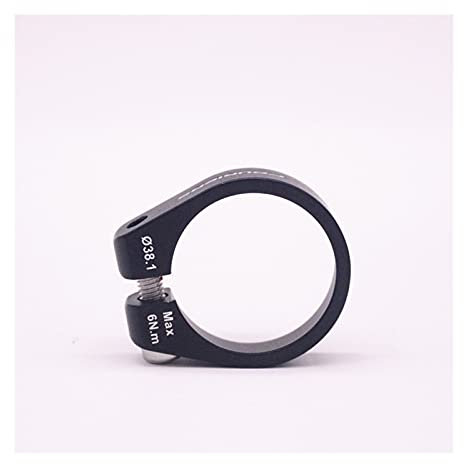 SXCXYG Sattelklemme Aluminium-Fahrrad-Platz Post-Sattelstütze-Klemme 37,38,38,6 mm 1 stücke Sattelkloben (Color : 38.1 MM)