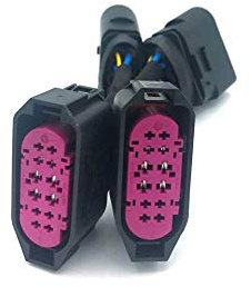 HZ-DEIGN Adapter zur Umrüstung von Halogen auf Xenon Scheinwerfer kompatibel mit VW Golf 4 + Variant, Bora