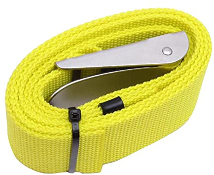 Baoblaze Snorkeling Waist Belt Buckle Scuba Diving Weight Belt for Spear Fishing, Yellow 1.8m