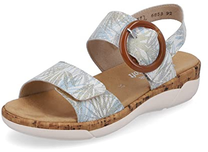 Remonte Women Sandals R6853, Ladies Classic Sandals,Removable Insole,Sandal,Summer Shoe,Comfortable,Multi,40 EU / 6.5 UK