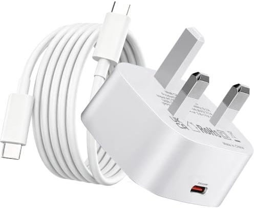 25W Samsung Phone Charger USB C Plug for Galaxy A27 5G A26 A25 A15 S21 S22 | Super Fast Charging Wall Adapter and Cable for Samsung A54 5G/A34 A52 A52S A15 A71 A72,S24 Plus Z Fold 4 5/Z Flip iPhone 15