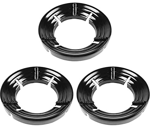 Fegtrty Lot de 3 housses d'économie d'énergie pour cuisinière à gaz, pare-brise, wok, sans cuisinière, en fer inoxydable