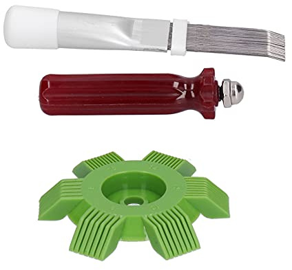 Limpiador de Aire Acondicionado, Mini Kit de Limpieza Split Limpiador de Aletas de Radiador y Condensador 4 en 1 para Uso Doméstico.