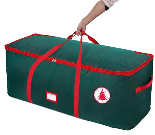 lanliflying Weihnachtsbaumtasche, wasserdicht, großer Behälter für Weihnachtsbaum, 600D Oxford, 2,5 m, Aufbewahrungsbehälter für künstlichen Weihnachtsbaum, glatter Reißverschluss für Garage,