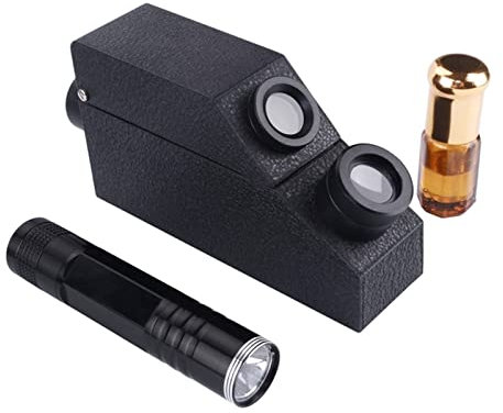 KOROBIE Refraktometer-Set, Professioneller Edelstein -Refraktometer -Schmuck RHG 1.30-1.73 Identifikation integriert LED Taschenlampen -Diamantdetektor -Testwerkzeug